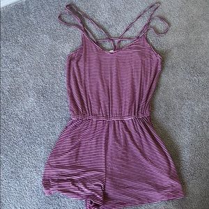 Strappy back romper